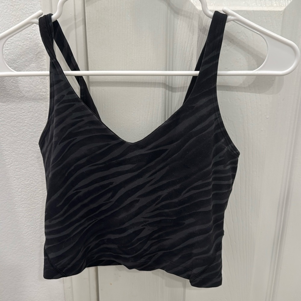 Size 4 Zebra Print Lululemon Align Tank Top